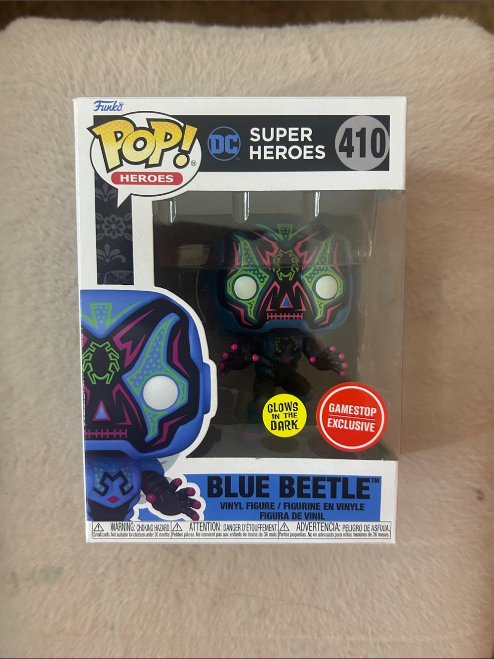 Funko Blue Beetle Pop! Vinyl with Neon Accents